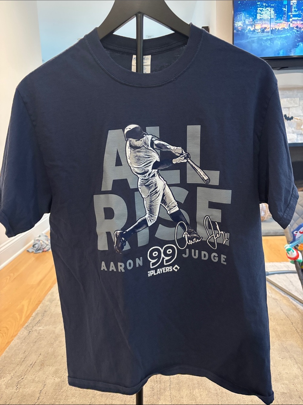 Port and Company Navy Aaron Judge 'All Rise' Graphic Tee